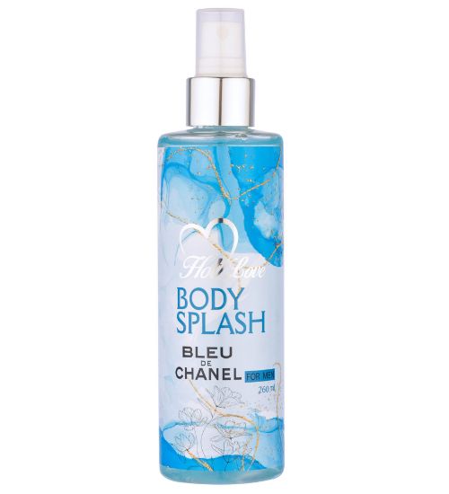 بادی اسپلش مردانه هات لاو مدل شنل بلو حجم 260 میلی لیتر