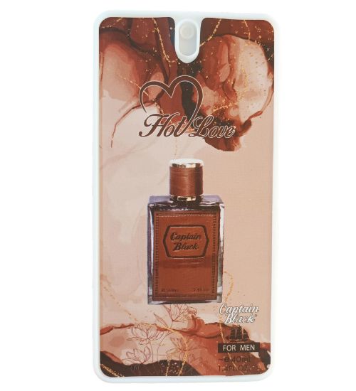 عطر جیبی مردانه مدل کاپیتان بلک حجم 40 میل هات لاو