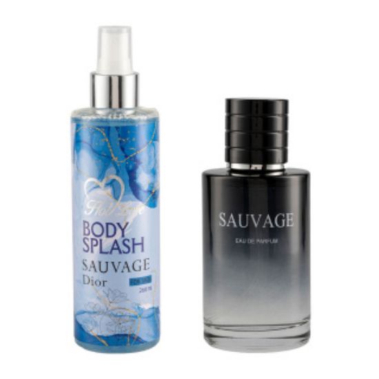 پک 2 عددی ادوپرفیوم و بادی اسپلش مردانه هات لاو مدل ساواج دیور