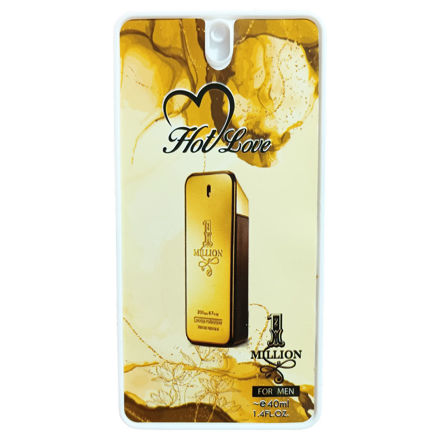عطر جیبی مردانه هات لاو مدل وان میلیون حجم 40 میلی لیتر