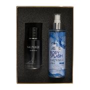 پک 2 عددی ادوپرفیوم و بادی اسپلش مردانه هات لاو مدل ساواج دیور