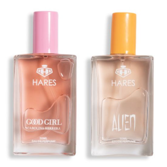 پک 2 عددی ادوپرفیوم حارث مدل Carolina Herrera Good Girl حجم 50 میلی لیتر و Alien حجم 50 میلی لیتر