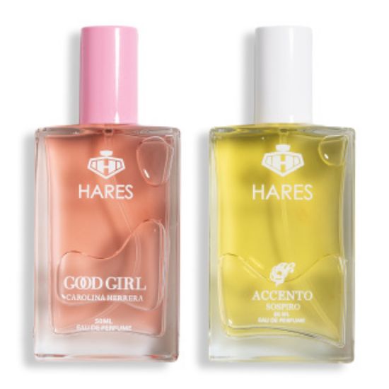 پک 2 عددی ادوپرفیوم حارث مدل Carolina Herrera Good Girl حجم 50 میلی لیتر و Accento Sospiro حجم 50 میلی لیتر