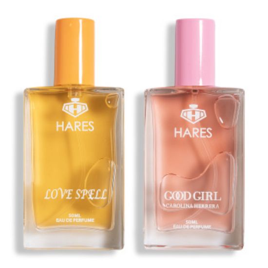 پک 2 عددی ادوپرفیوم زنانه حارث مدل Carolina Herrera Good Girl حجم 50 میلی لیتر و Love Spell حجم 50 میلی لیتر